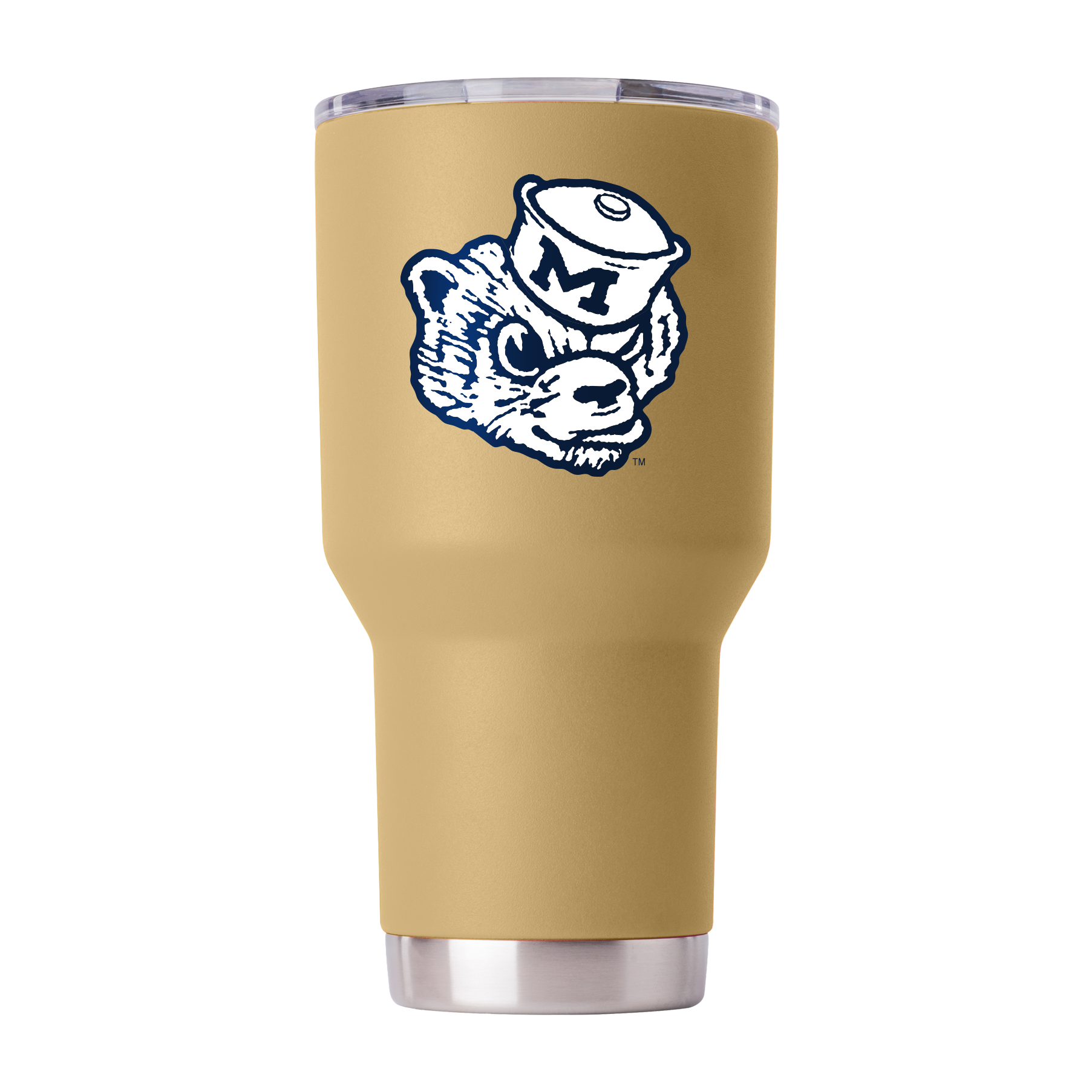 Michigan College Vault 30oz Gold Tumbler