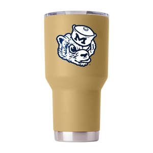 Michigan College Vault 30oz Gold Tumbler