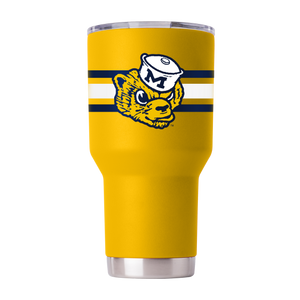 Michigan College Vault 30oz Yellow Tumbler