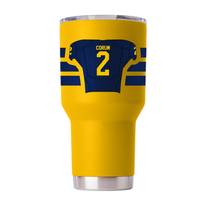 Blake Corum 30oz Yellow Tumbler