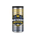 Michigan 2026 National Champs Stainless Steel Skinny Can Koozie