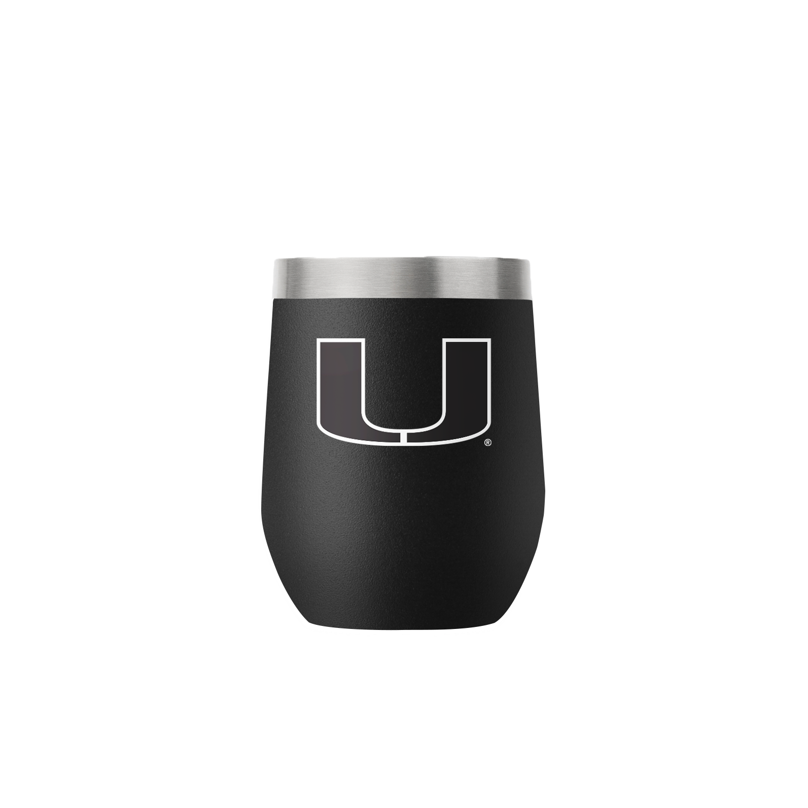 Miami 12oz Stemless Black Tumbler