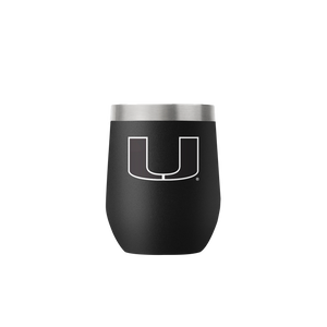 Miami 12oz Stemless Black Tumbler