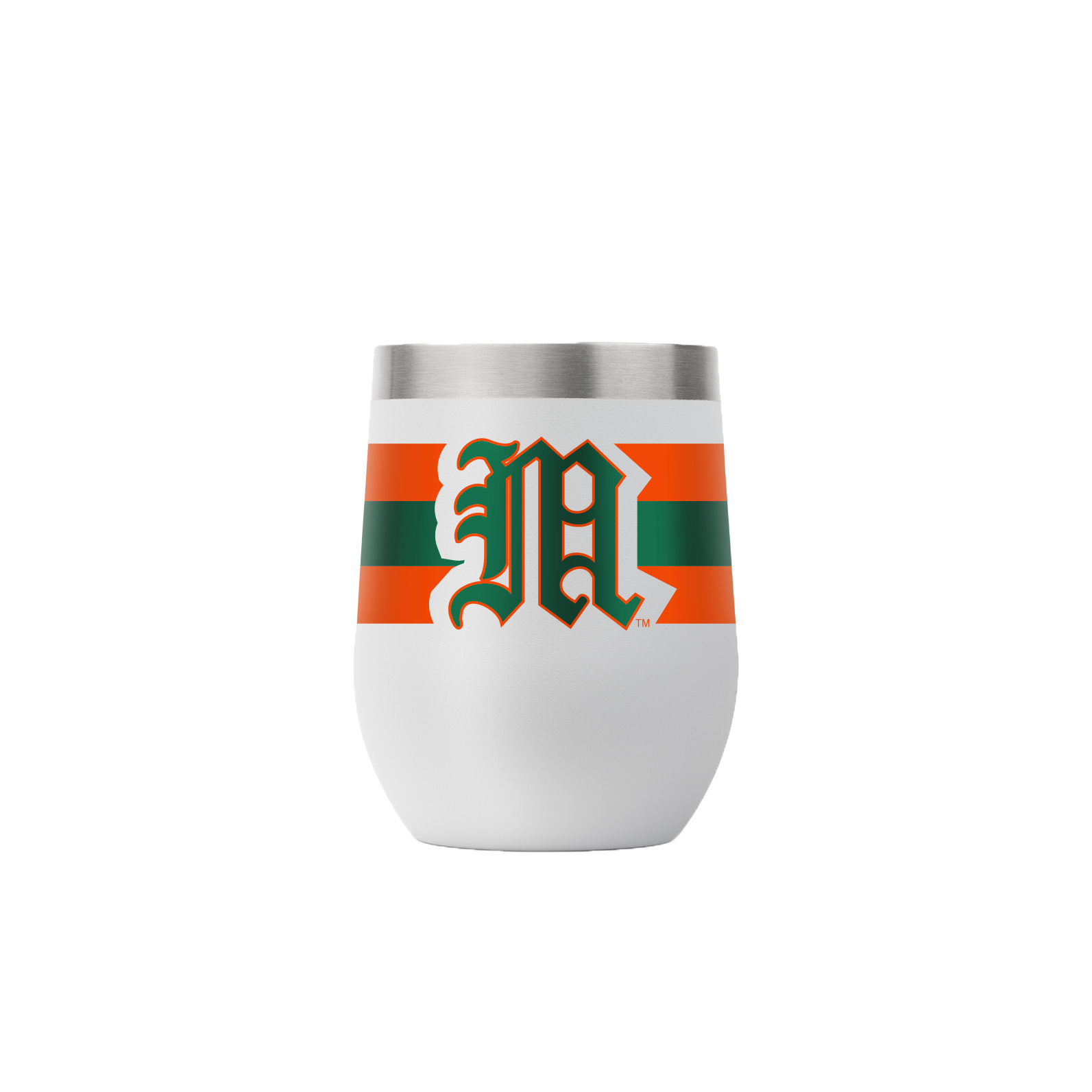 Miami Vault Collection 12oz Stemless "M" Tumbler