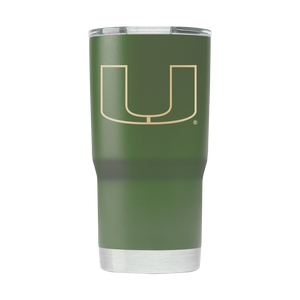 Miami 20oz Olive Green Tumbler - American Flag Design