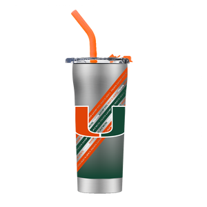 Miami Stainless Steel Straw Tumbler