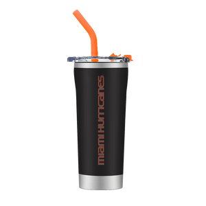 Miami Black Straw Tumbler