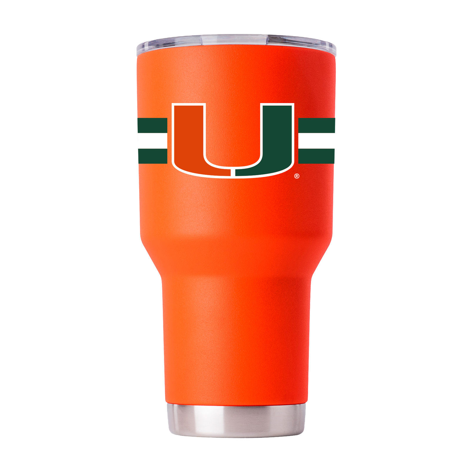 Miami Hurricanes Miami Nights Stainless Steel Sports Bottle - Black