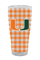 Miami 30oz Tumbler Gingham