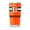 Miami NIL Carson Beck 20oz Tumbler