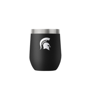 Michigan State 12oz Stemless Black Tumbler