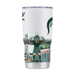 Michigan State 20oz Campus Icons Tumbler