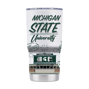 Michigan State 20oz Campus Icons Tumbler