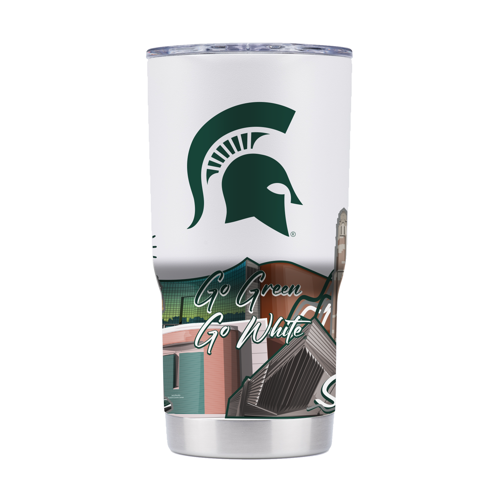 Michigan State 20oz Campus Icons Tumbler