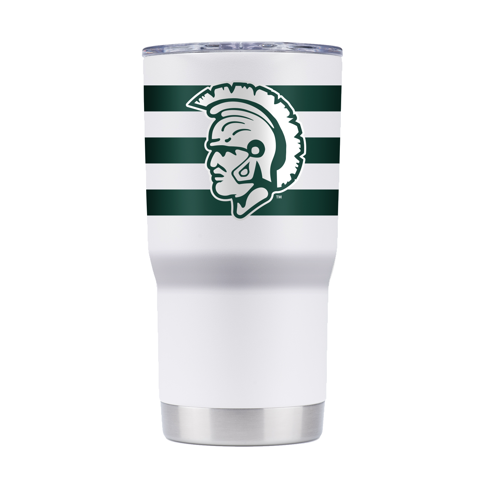 Michigan State College Vault 20oz White Tumbler