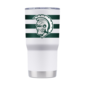 Michigan State College Vault 20oz White Tumbler