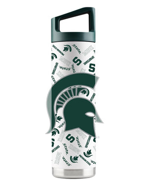 Michigan State 22oz White Bottle - All Over