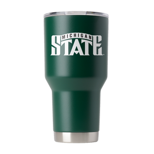 Michigan State College Vault 30oz Green Tumbler