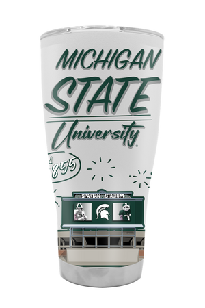 Michigan State 30oz Campus Icons Tumbler