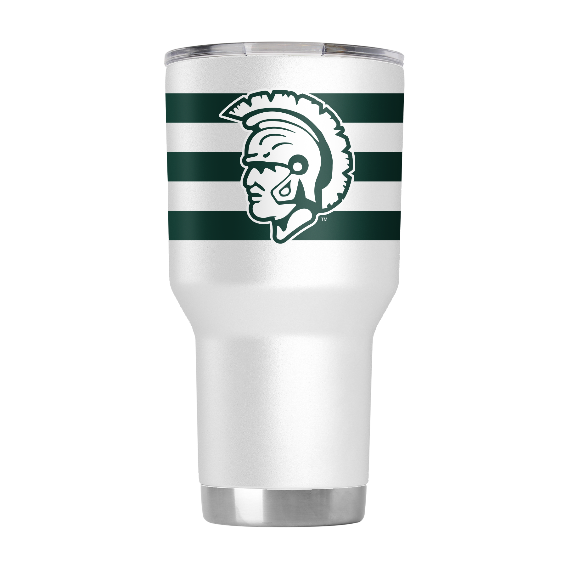 Michigan State College Vault 30oz White Tumbler