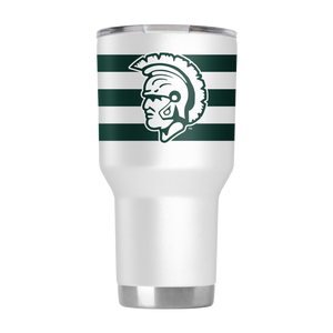 Michigan State College Vault 30oz White Tumbler