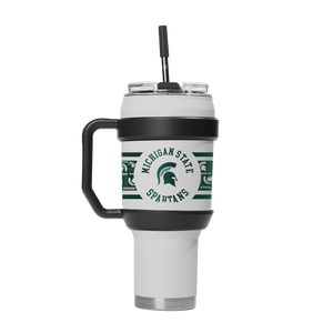 Michigan State 40oz Stainless Steel Tumbler - White