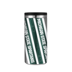 Michigan State Stainless Steel Skinny Can Koozie