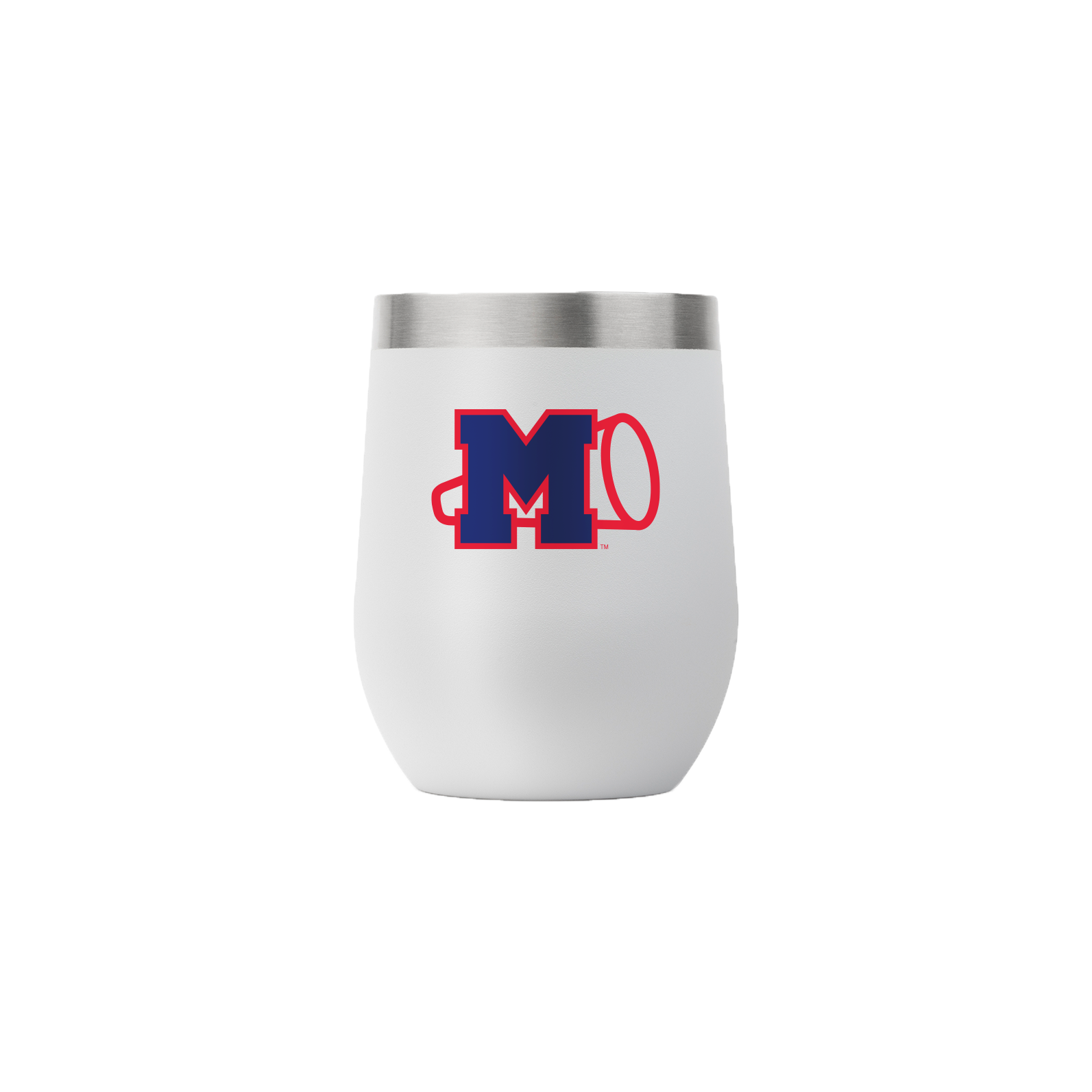 Ole Miss College Vault 12oz Stemless Tumbler