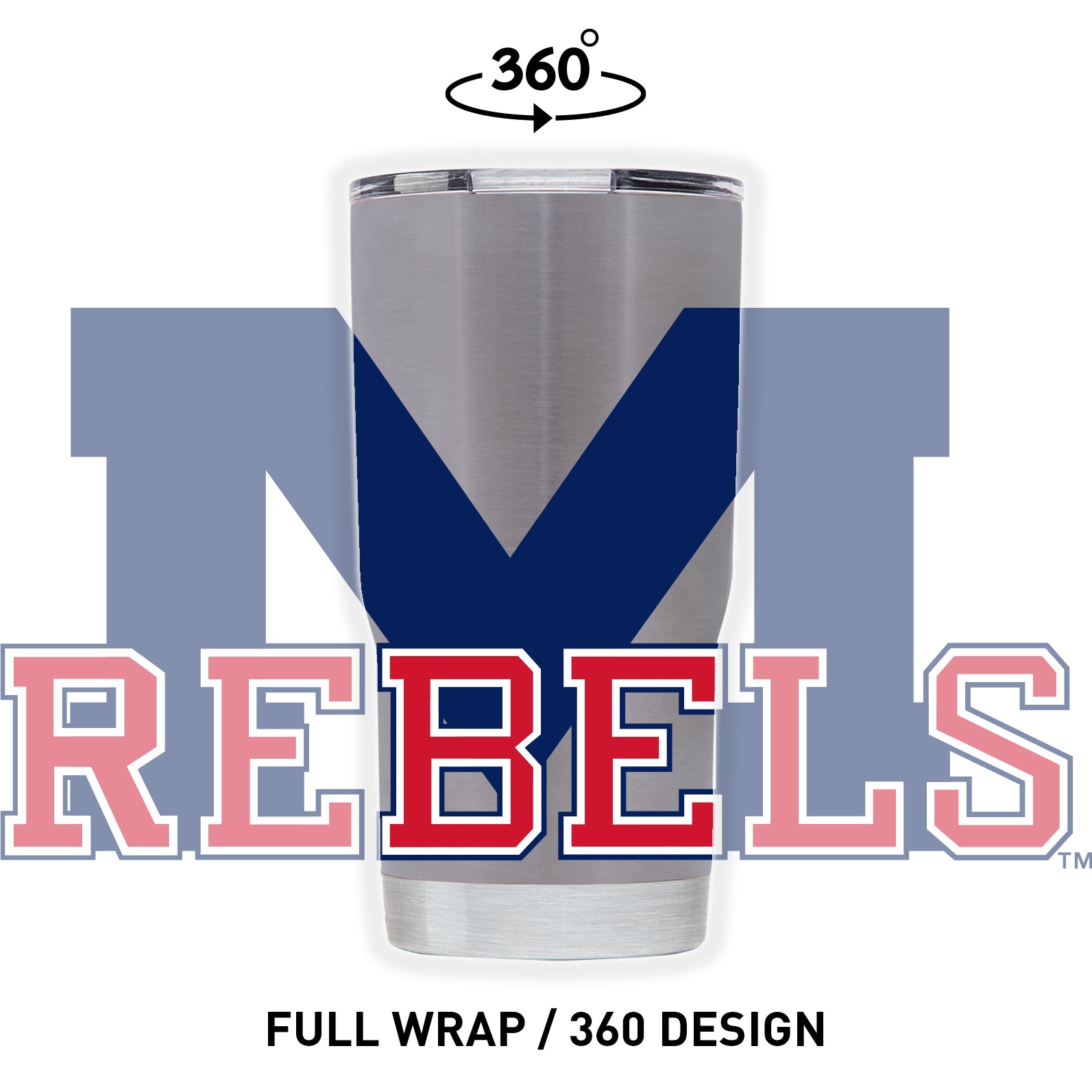 Ole Miss 20oz Stainless Steel Tumbler