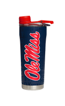 Ole Miss "Hotty Toddy" Navy Stainless Steel Shaker Bottle