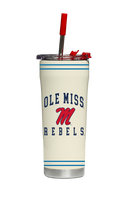 Ole Miss Cream ProGloss Straw Tumbler