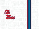Ole Miss ProGloss straw tumbler by gametimesidekicks featuring a white Ole Miss logo on a clear straw tumbler with a black lid.