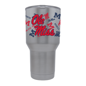 Ole Miss 30oz Stainless Steel Tumbler - All Over