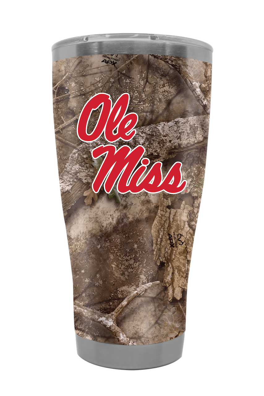 Ole Miss 30oz Realtree Camo Tumbler