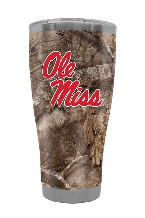 Ole Miss 30oz Realtree Camo Tumbler