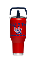 Ole Miss "College Vault" 40oz Red Carry Tumbler
