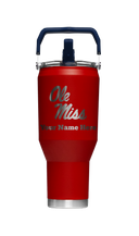 Ole Miss 40oz Personalized Laser Etched Carry Tumbler