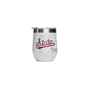 Mississippi State 12oz stemless tumbler with logo wrap, gray color, durable design, perfect for beverages and showing team spirit.