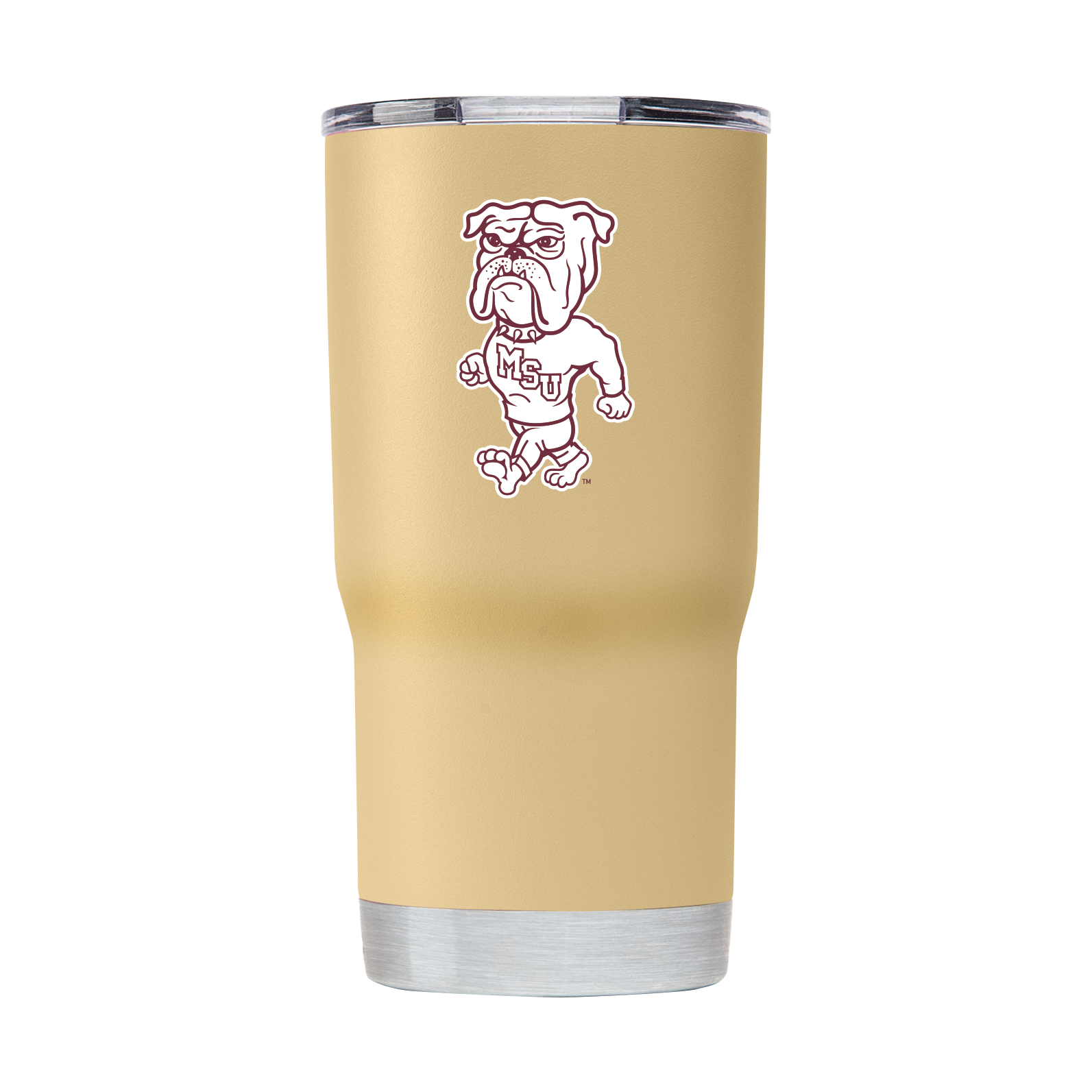 Mississippi State 20oz College Vault Gold Tumbler