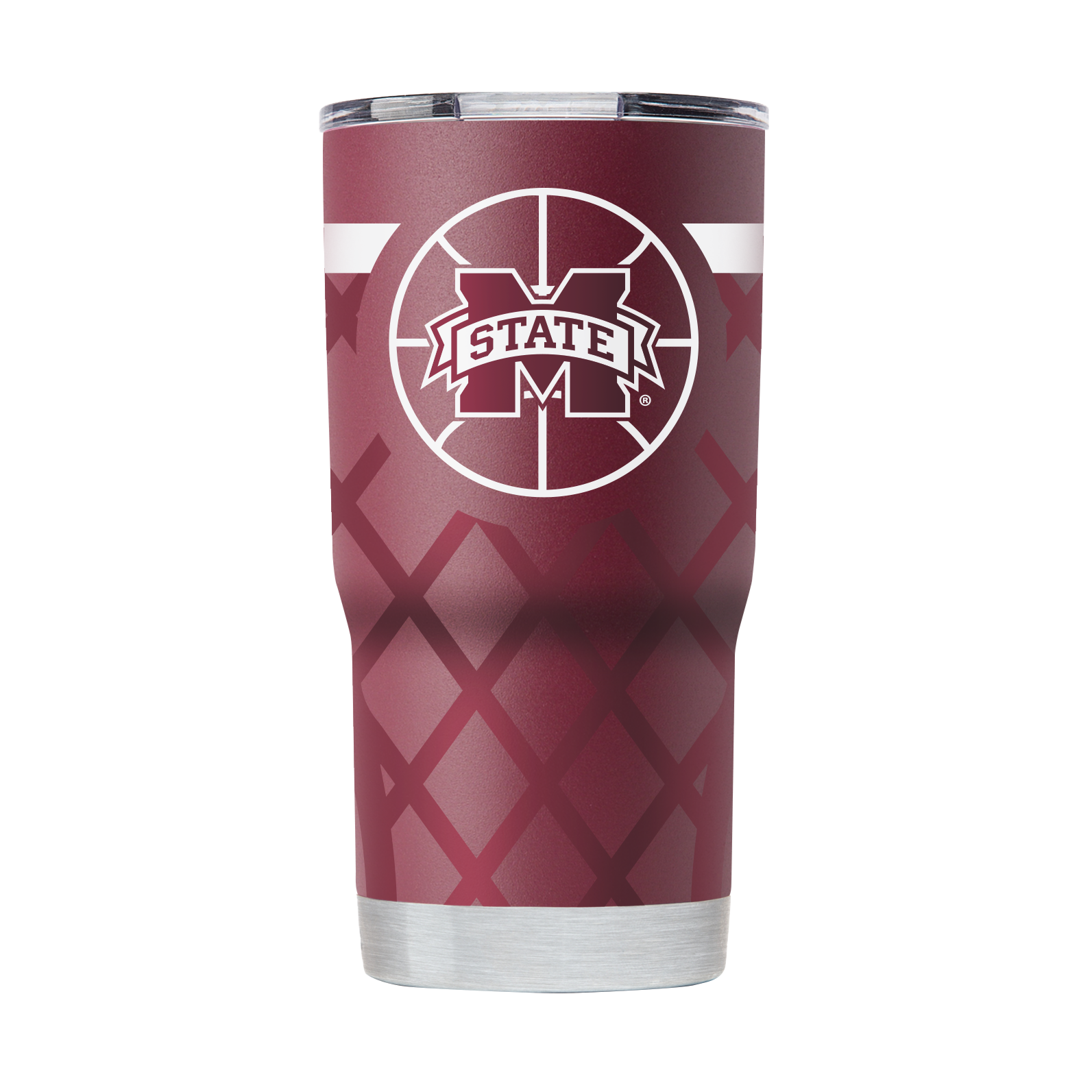 Mississippi State 20oz Maroon Basketball Tumbler