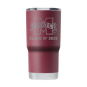 Mississippi State 20oz Laser Etched Tumbler Personalized "Class Of"