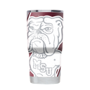 Mississippi State College Vault Splatter 20oz Tumbler