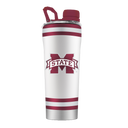 Mississippi State White Stainless Steel Shaker