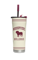 Mississippi State Cream ProGloss Straw Tumbler