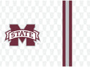 Mississippi State ProGloss straw tumbler in white with team logo, featuring a clear straw and durable design by gametimesidekicks.
