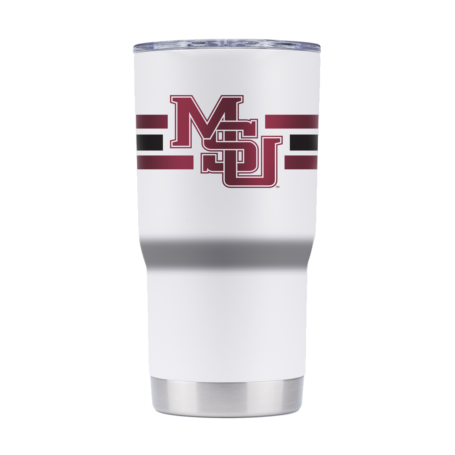 Mississippi State 20oz College Vault White Tumbler