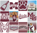 Mississippi State 22oz College Vault bottle with white design and team logo, ideal for fans and everyday hydration.