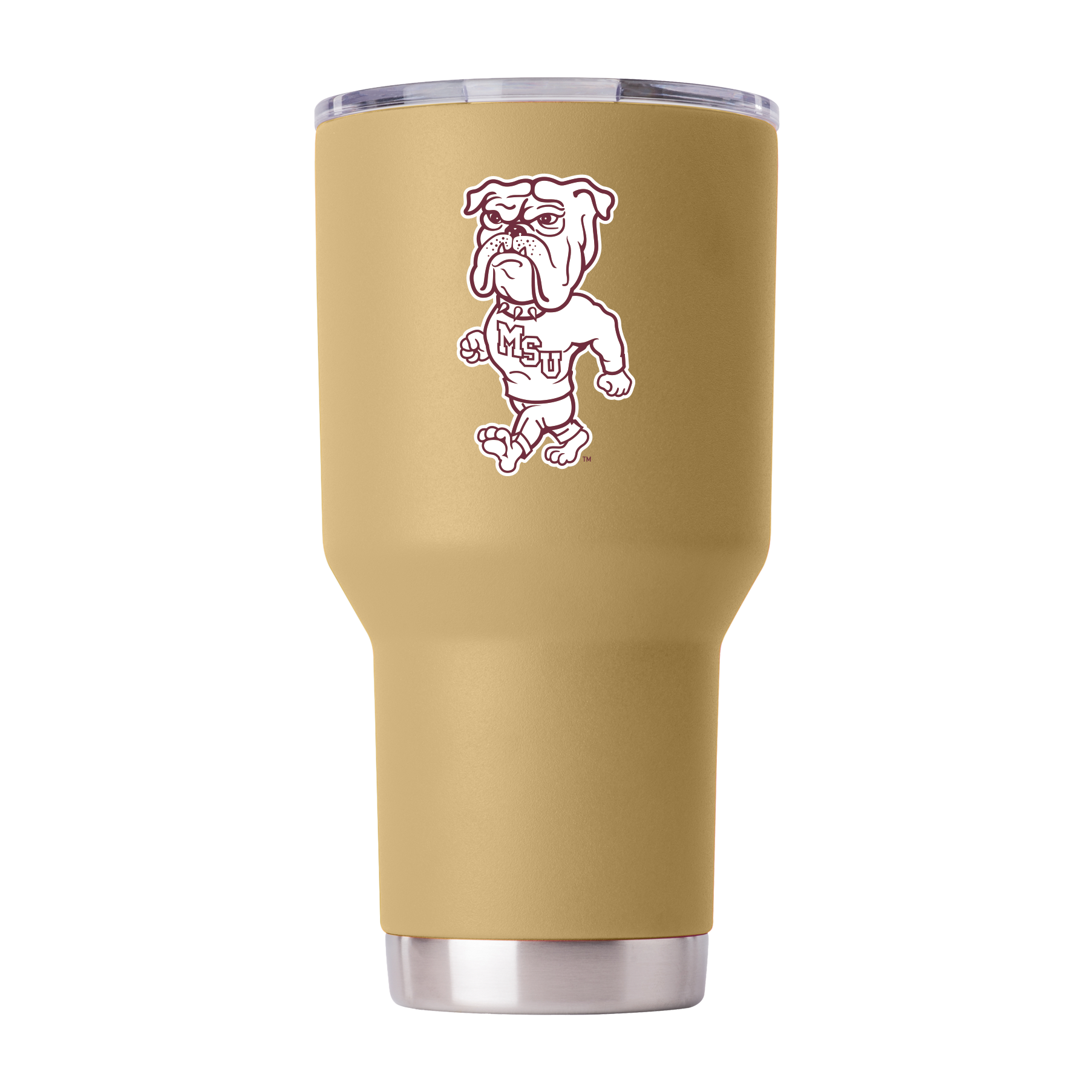 Mississippi State 30oz College Vault Gold Tumbler