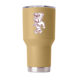 Mississippi State 30oz College Vault Gold Tumbler