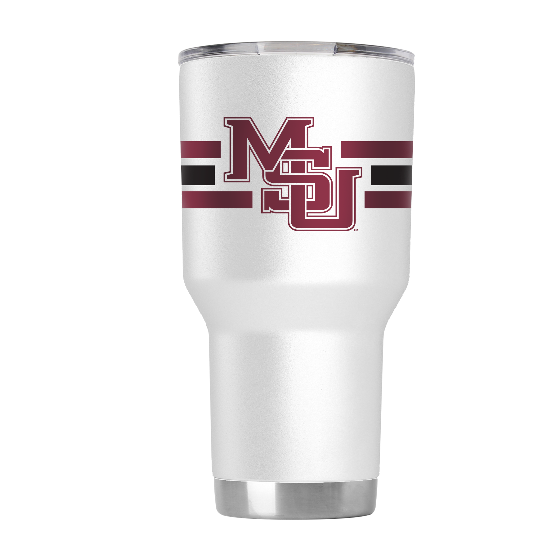 Mississippi State 30oz College Vault White Tumbler